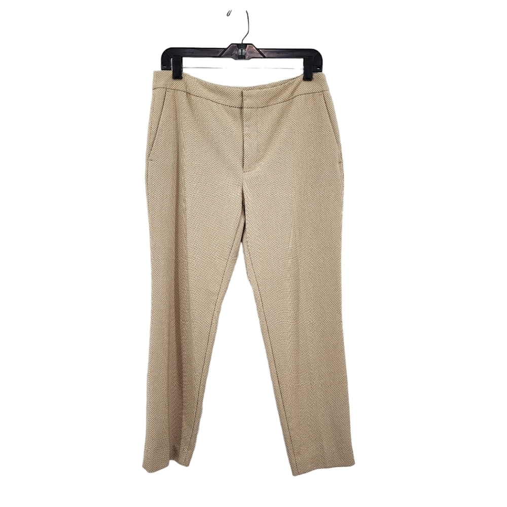 Zara Women's Swiss Dots Slim Fit Cropped Pants - 8